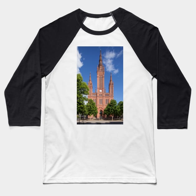 Market Church, Wiesbaden Baseball T-Shirt by Kruegerfoto